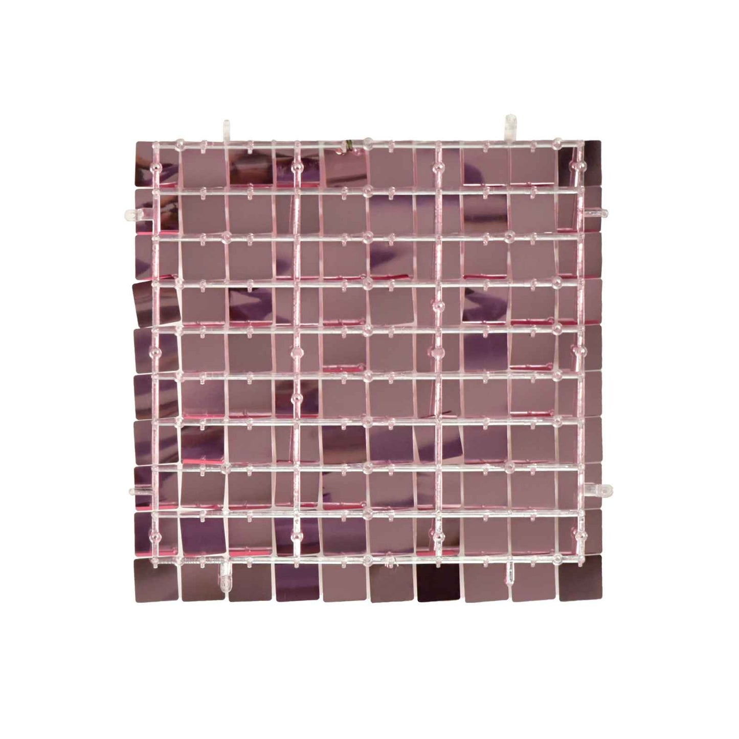 Mocsicka Square Pink Shimmer Wall Panels Easy Setup