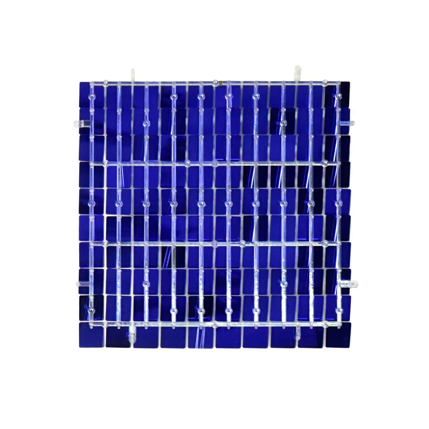 Mocsicka Square Royal Blue Shimmer Wall Panels Easy Setup