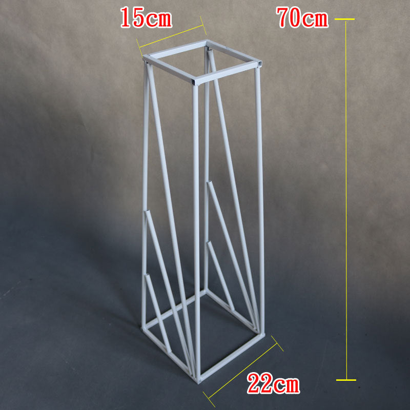 Flash Sale Mocsicka Metal Trapezoid Flower Decorative Stand for Birthday/Wedding Party