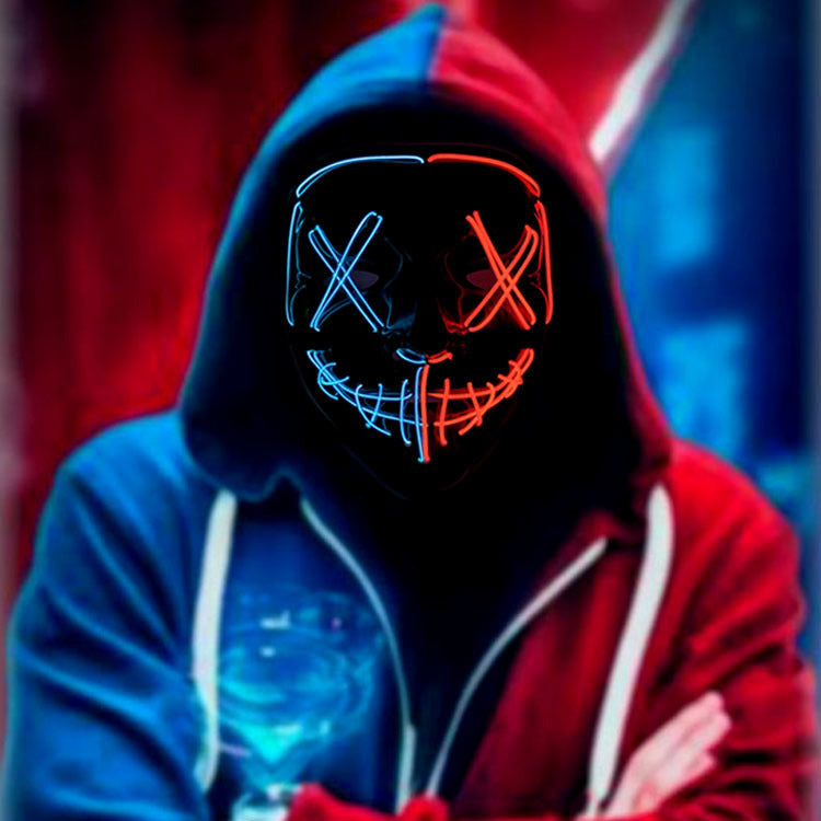 Mocsicka Halloween Two Color Glowing Ghost Mask