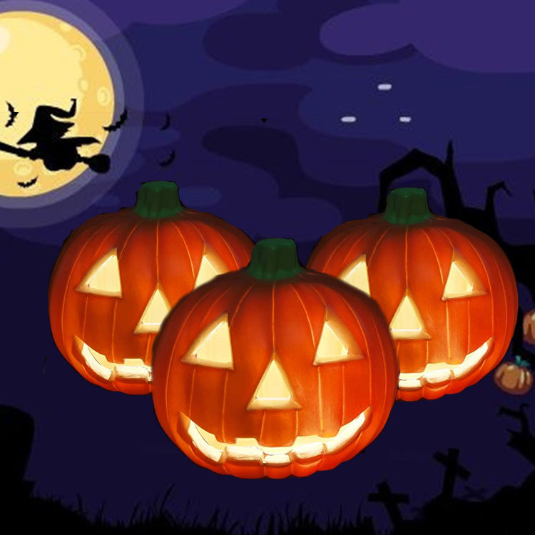Mocsicka 3Pcs LED Halloween Pumpkin Lanterns Halloween Party Accessories