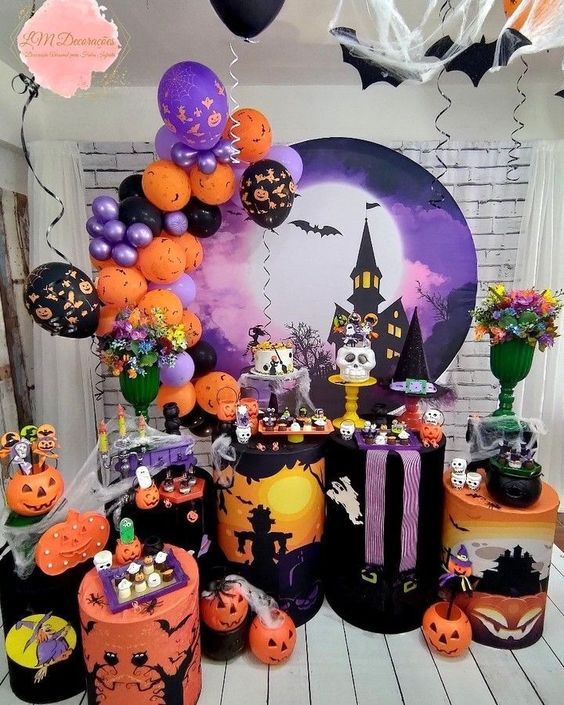 Mocsicka Halloween Party Decoration with Round cover and Cylinder Cover Kit