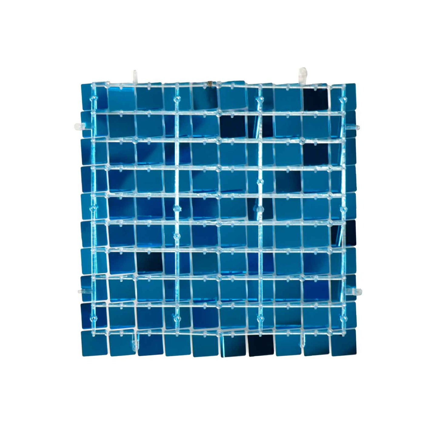 Mocsicka Square Glitter Turquoise Shimmer Wall Panels Easy Setup