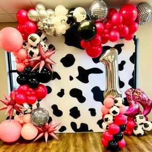 Mocsicka Farm Cow Birthday Backdrops for Children-Mocsicka Party