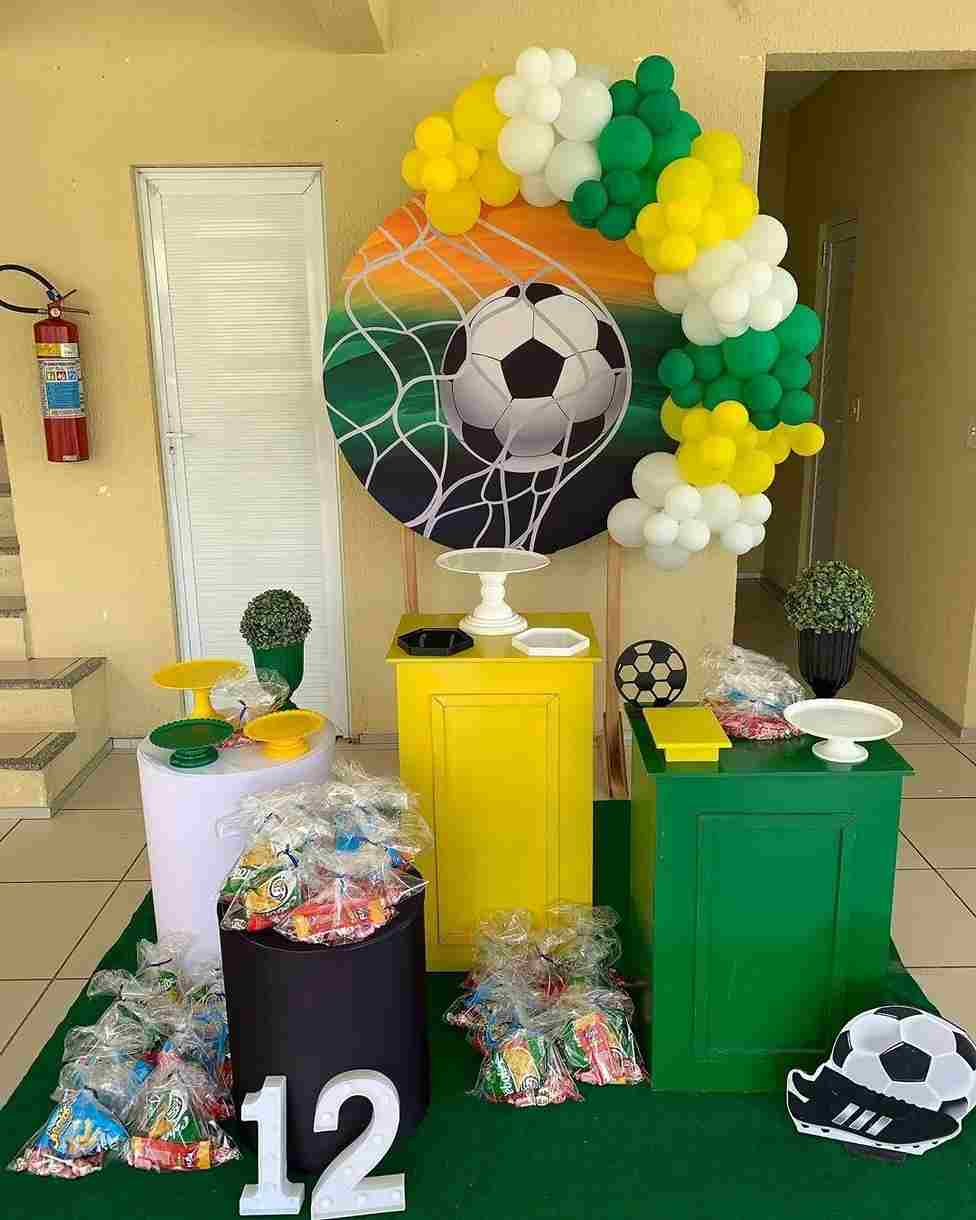Mocsicka Football Goal Scoring Round cover and Cylinder Cover Kit for Baby Shower Party Decoration-Mocsicka Party