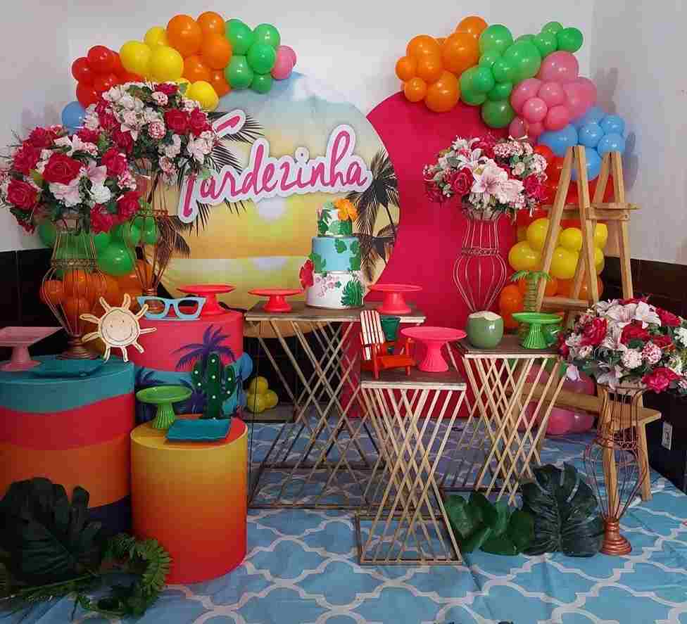 Mocsicka Hawaiian style Round cover and Cylinder Cover Kit for Party Decoration-Mocsicka Party