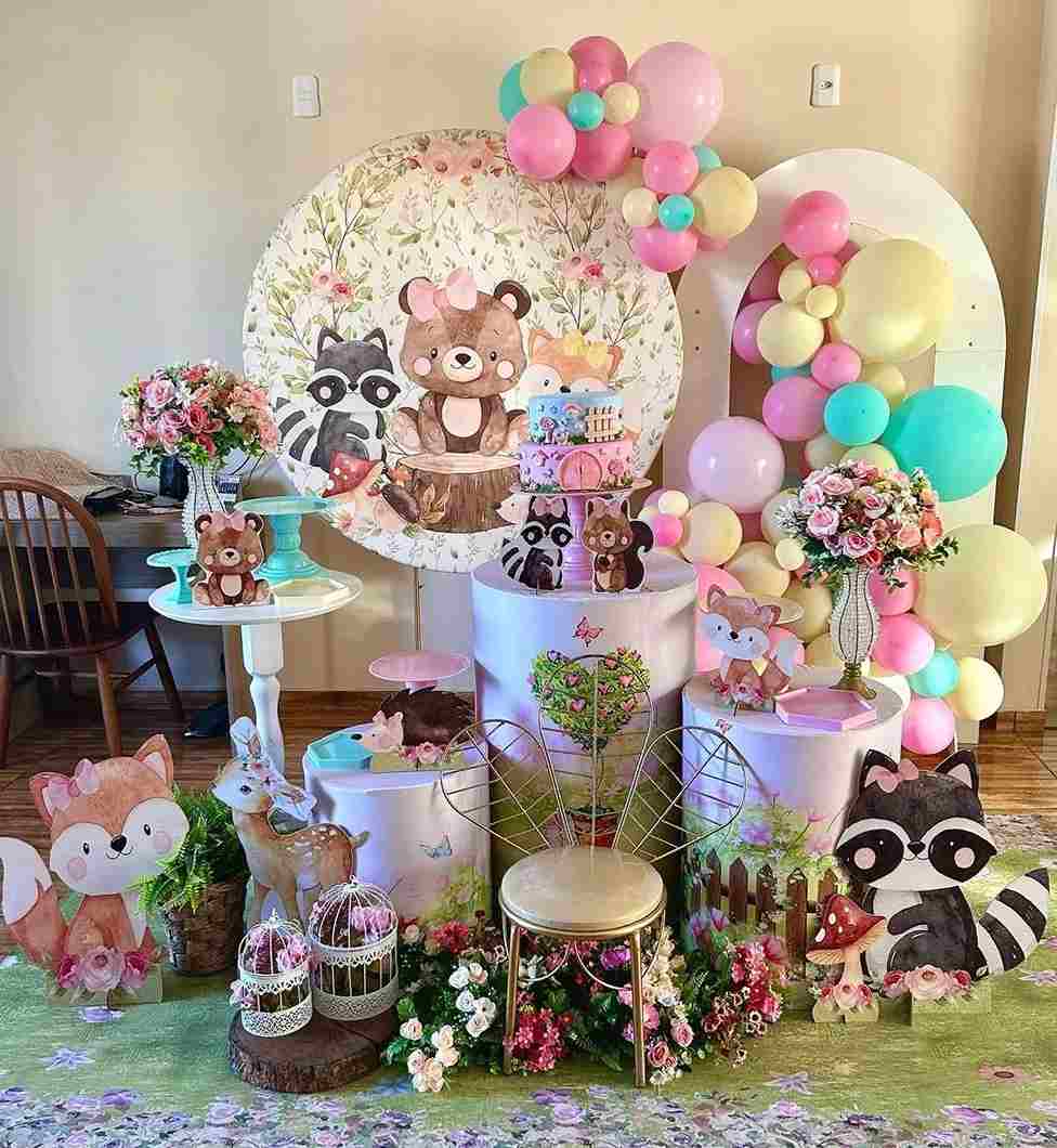 Mocsicka Cute Baby Animals Round cover and Cylinder Cover Kit for Party Decoration-Mocsicka Party