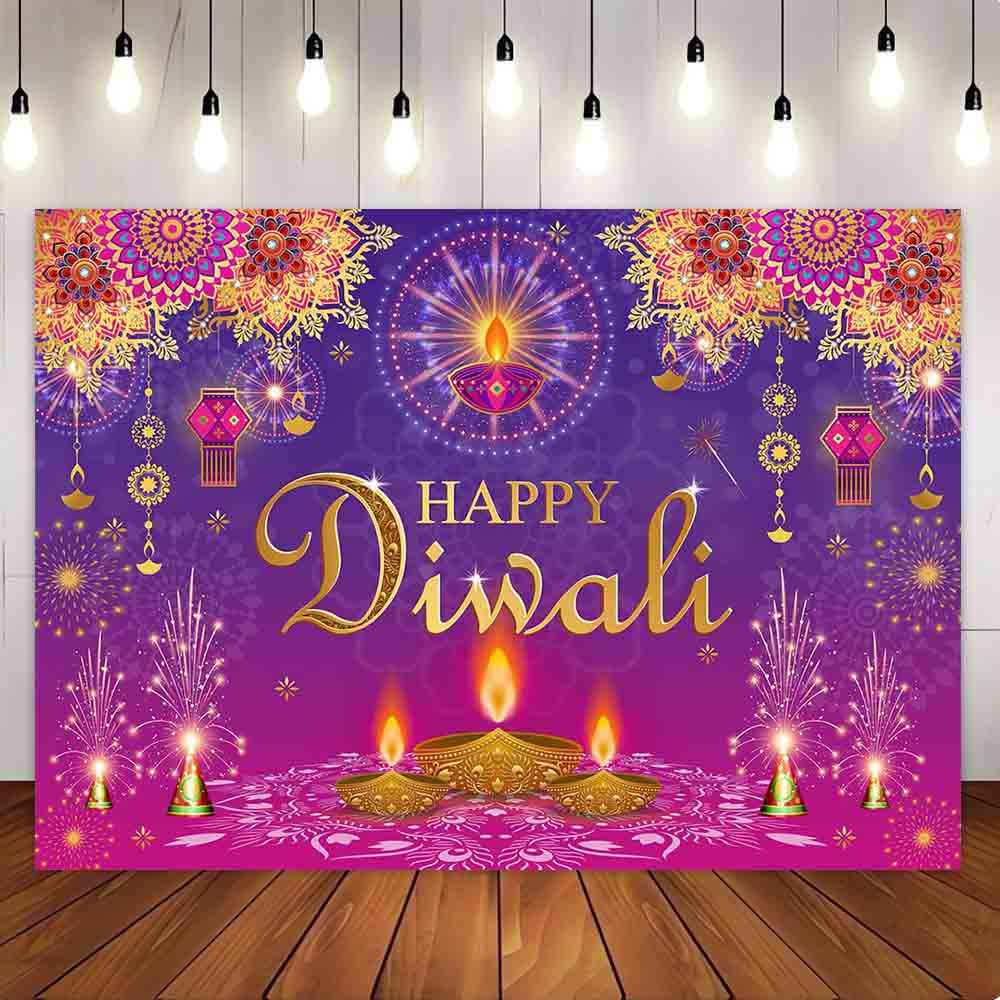 Mocsicka Happy Diwali Party Backdrop-Mocsicka Party