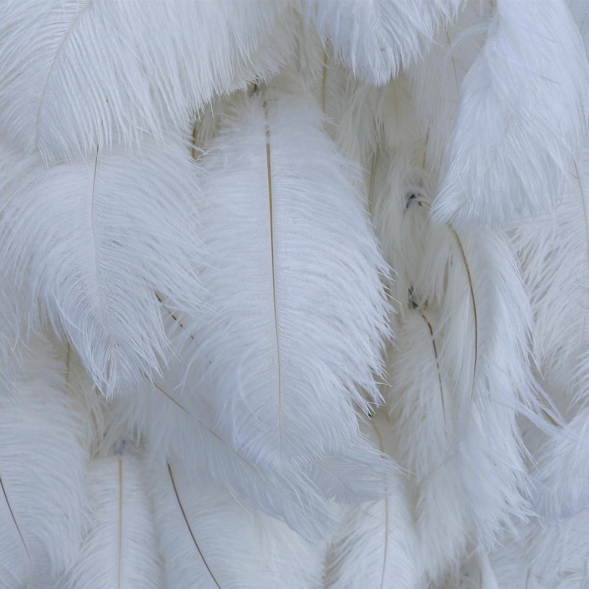 Mocsicka Holy Pure White Artificial Feathers Flower Wall Wedding Party Decor