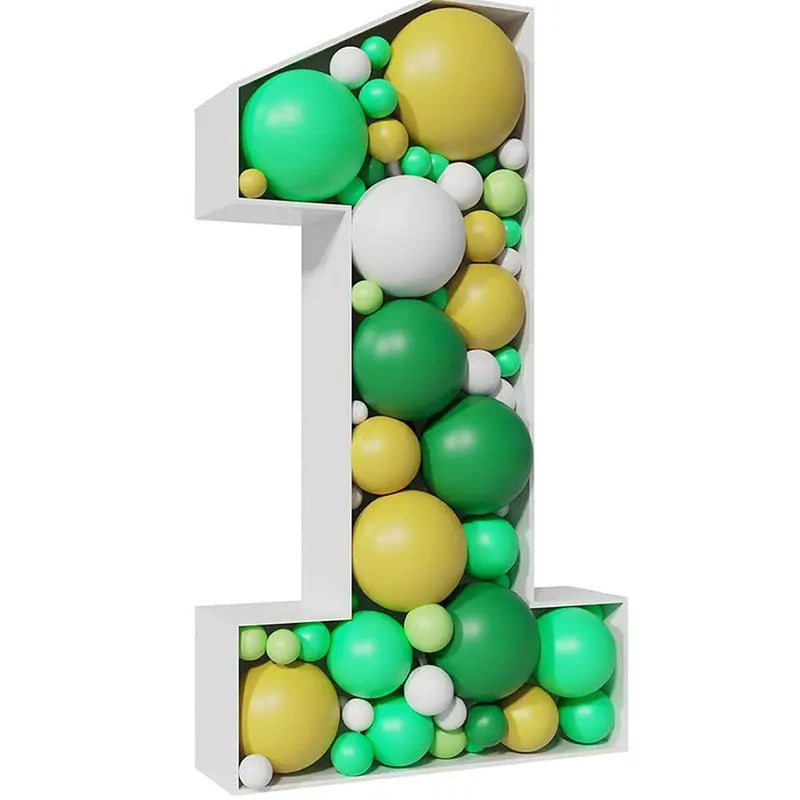 Mocsicka Balloon Number KT Board for Party Decoration