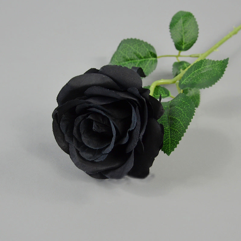 Mocsicka 10PCS Artificial Silk Flowers Realistic Roses Bouquet Long Stem for Wedding Decoration