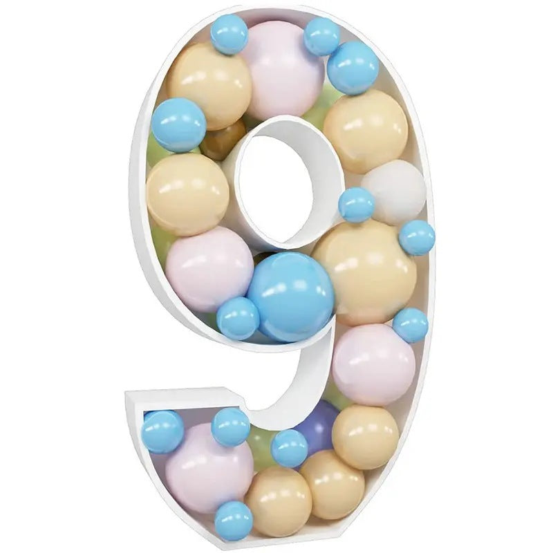 Mocsicka Balloon Number KT Board for Party Decoration