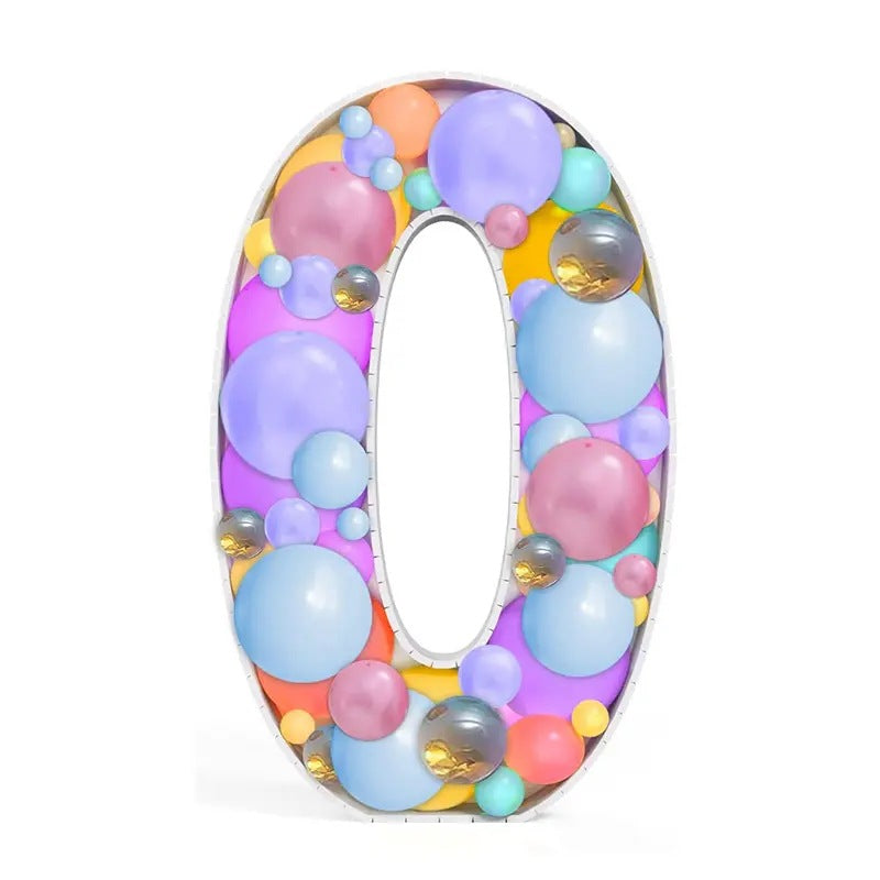Mocsicka Balloon Number KT Board for Party Decoration