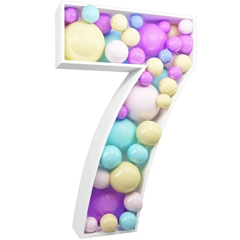 Mocsicka Balloon Number KT Board for Party Decoration