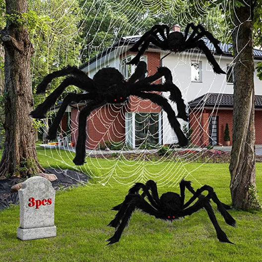Mocsicka Halloween Party Spider Web Suit Scene Layout Props