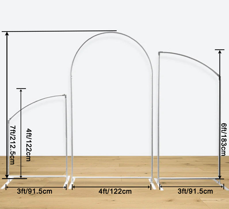 Flash Sale Mocsicka Aluminum Alloy Arch Stand and Double-printed Cover Backdrop for Party Decoration-Mocsicka Party