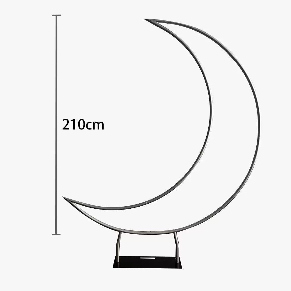 Mocsicka Half Crescent aluminum alloy Stand and Double-printed Cover Backdrop for Party Decoration-Mocsicka Party