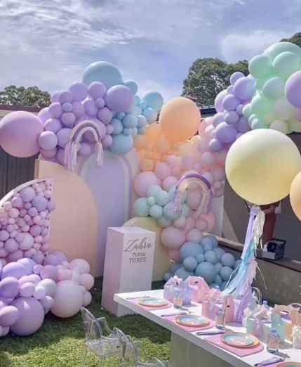 Flash Sale Mocsicka Aluminum Alloy Arch Stand and Double-printed Cover Backdrop for Party Decoration
