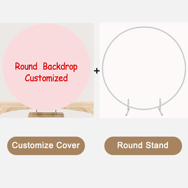 Flash Sale Mocsicka Custom Round Cotton Cover and Round Stand-Mocsicka Party