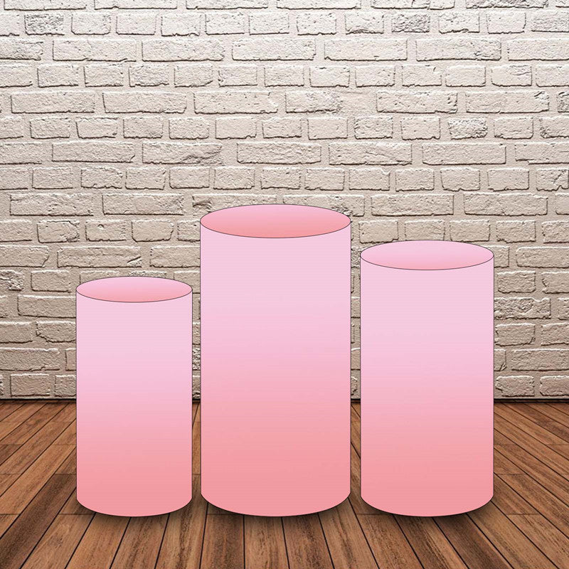 Mocsicka Customize 3pcs/set Cotton pink gradient Cylinder Cover-Mocsicka Party