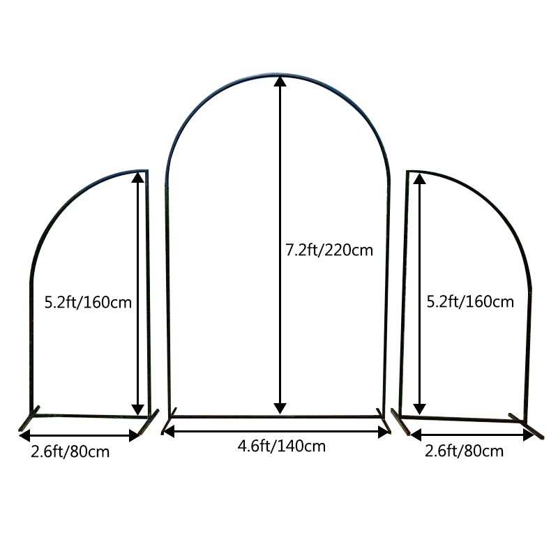 Flash sale Mocsicka Custom Solid Color Arch Metal Stand and Double-printed Cover Backdrop