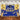 Mocsicka Congrats Grad Gold Balloons and Champagne Blue Background-Mocsicka Party
