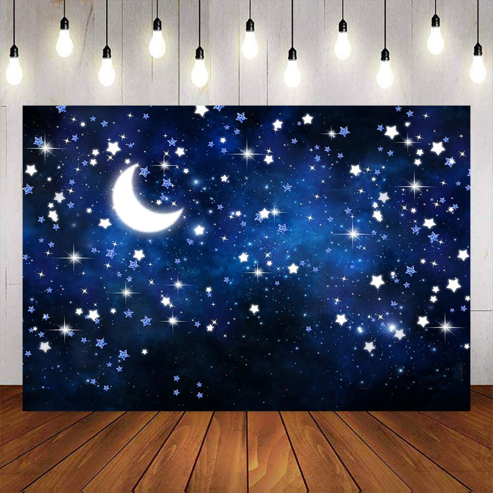 Mocsicka Starry Sky Twinkle Little Star Photo Backdrop-Mocsicka Party