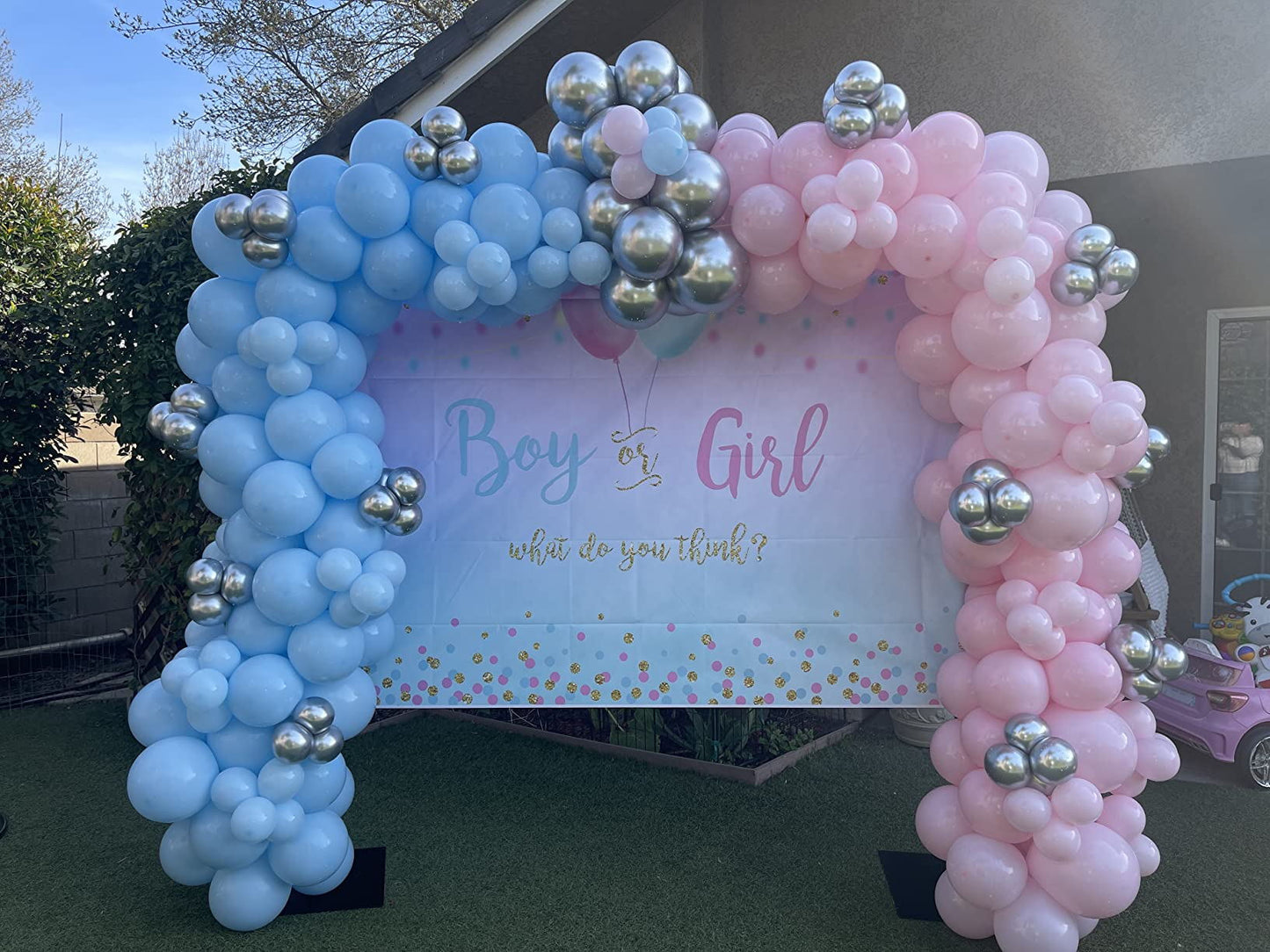 Mocsicka Boy or Girl Gender Reveal Backdrop Custom Baby Shower Backdrops