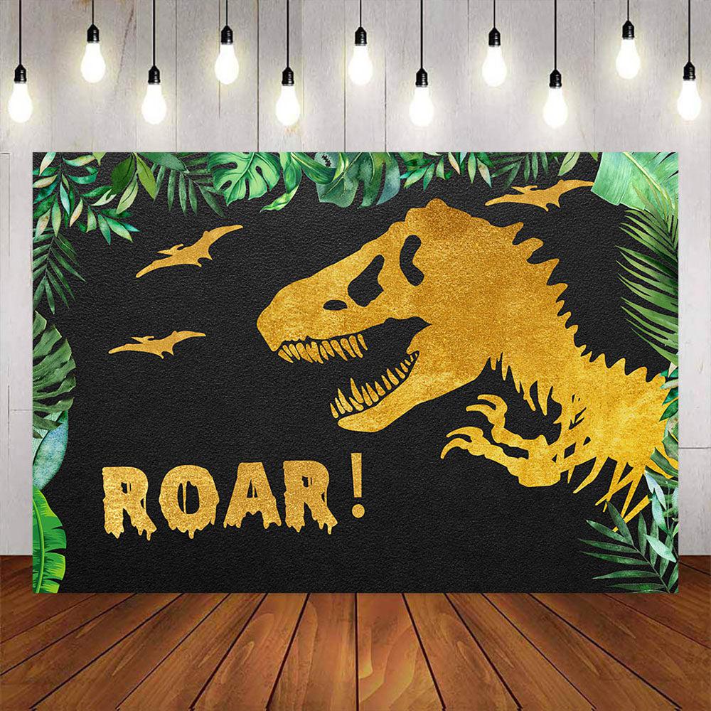 Mocsicka Dinosaur Theme Birthday Party Backdrops-Mocsicka Party