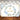 Mocsicka Blue Flowers Wreath and Gold Dots God Bless Backdrop-Mocsicka Party