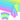 Mocsicka Colorful Rainbow Print Tablecloths 137¡Á274cm-Mocsicka Party