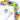 Mocsicka Rainbow Party Balloons Garland Kit Arch Set Party Decoration-Mocsicka Party