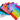 Mocsicka Party Birthday Colorful 50 Pcs Gift Bag Goodie bag 25¡Á16.5cm-Mocsicka Party