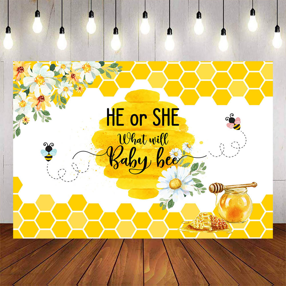 Honey Bee Baby Shower Backdrops – Mocsicka Party