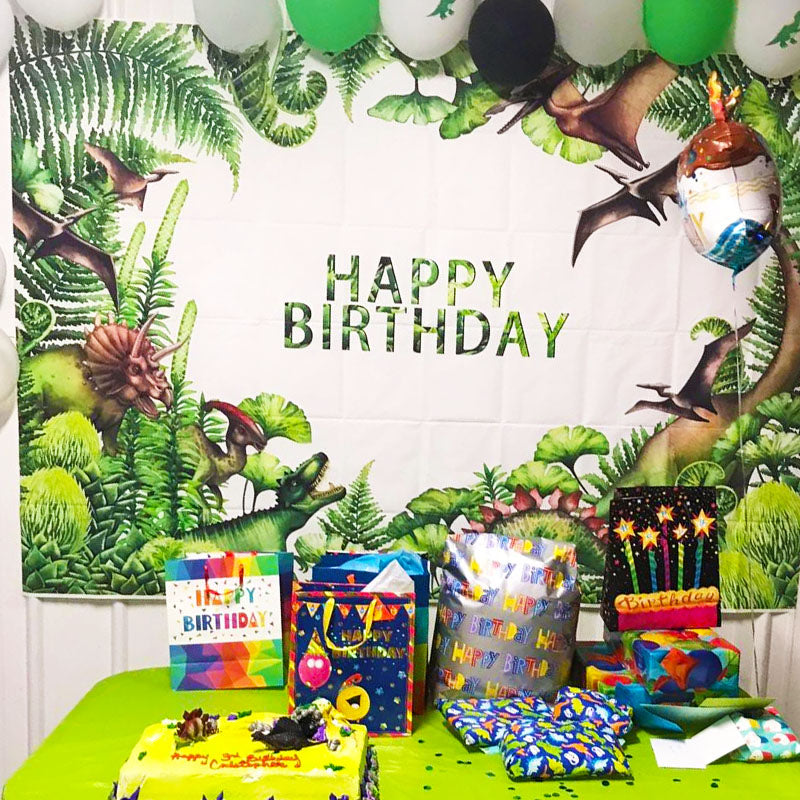 Mocsicka Jurassic Dinosaur Birthday Back Drop Custom Newborn Backdrops-Mocsicka Party