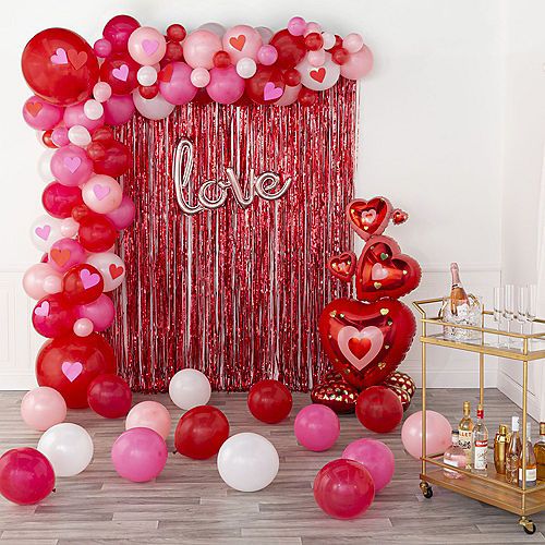 Mocsicka 2 Pieces Foil Solid Color Curtains Party Decorations Metallic Tinsel Curtain-Mocsicka Party