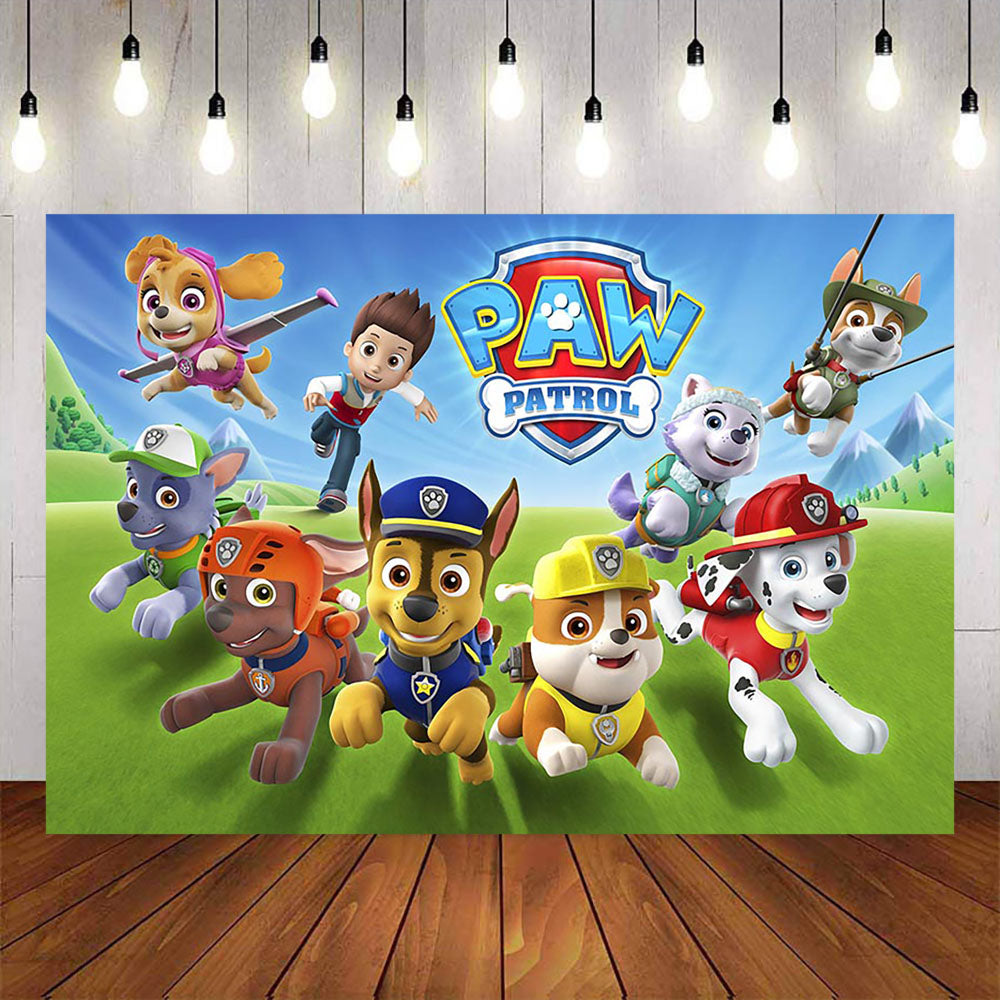 Mocsicka Dog Photo Background Happy Birthday Party Banners-Mocsicka Party