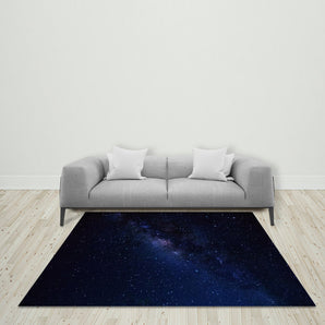 Mocsicka Deep Starry Sky Ployester Floor for Birthday Party Decoration