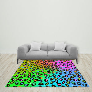 Mocsicka Multi Color Leopard Ployester Floor for Birthday Party Decoration