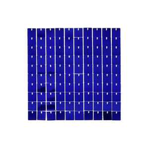 Mocsicka Square Royal Blue Shimmer Wall Panels Easy Setup