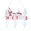 Mocsicka 3Pcs Christmas Wooden Pendant decor Accessories