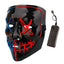 Mocsicka Halloween Two Color Glowing Ghost Mask