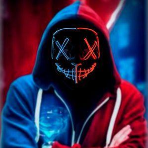 Mocsicka Halloween Two Color Glowing Ghost Mask