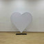 Flash Sale Mocsicka Heart-shaped aluminum alloy Stand and Double-printed Cover Backdrop for Party Decoration