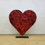 Flash Sale Mocsicka Heart-shaped aluminum alloy Stand and Double-printed Cover Backdrop for Party Decoration