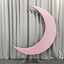 Flash Sale Mocsicka Half Crescent aluminum alloy Stand and Double-printed Cover Backdrop for Party Decoration
