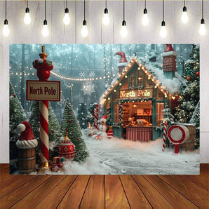 Mocsicka North Pole Christmas Background