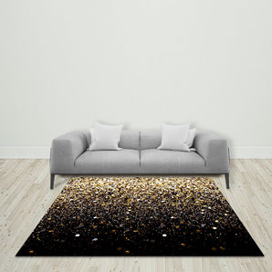 Mocsicka Glitter Golden Ployester Floor for Birthday Party Decoration
