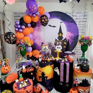 Mocsicka Halloween Party Decoration with Round cover and Cylinder Cover Kit