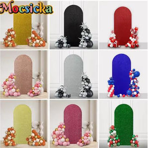 Mocsicka Shiny Arch Background Cover Sparkle Soft Baby Birthday Wedding Photo Backdrop Photography Decor Shooting Props Studio